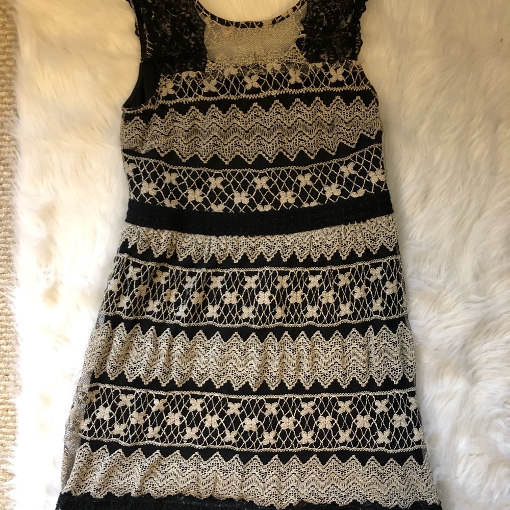 Black lace dress